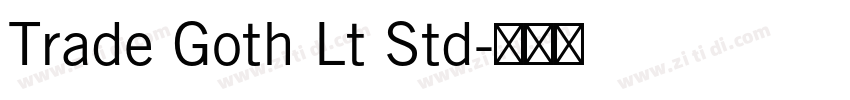 Trade Goth Lt Std字体转换